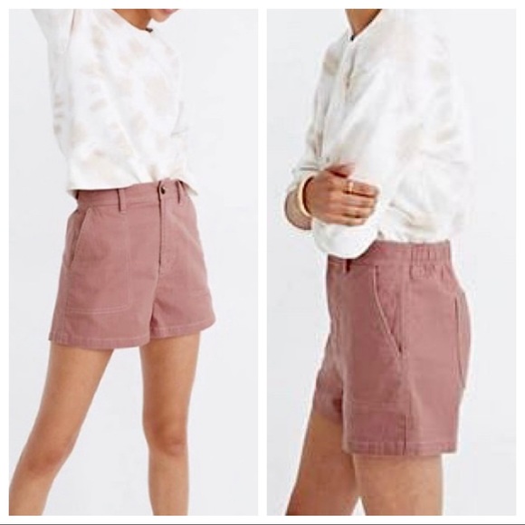 Madewell Pants - NEW Madewell Camp Shorts in Faded Rosebud AJ524